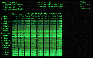 Cold-War Newsroom cinema effect preset applied to an rbterm terminal