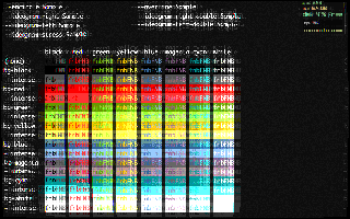 Tron cinema effect preset applied to an rbterm terminal