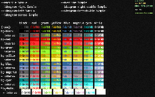 VHS Tape cinema effect preset applied to an rbterm terminal